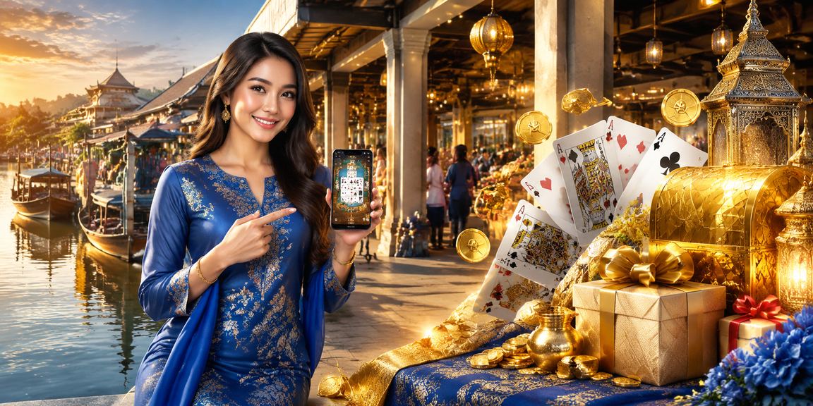 Permainan rummy Kota Bharu bergaya baju kurung Malaysia di platform digital klia1